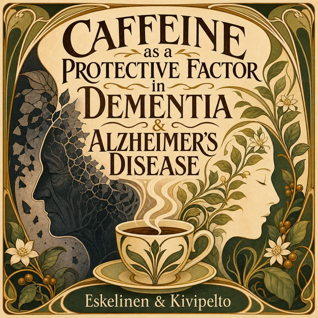 Cover art for a paper on caffeine and dementia