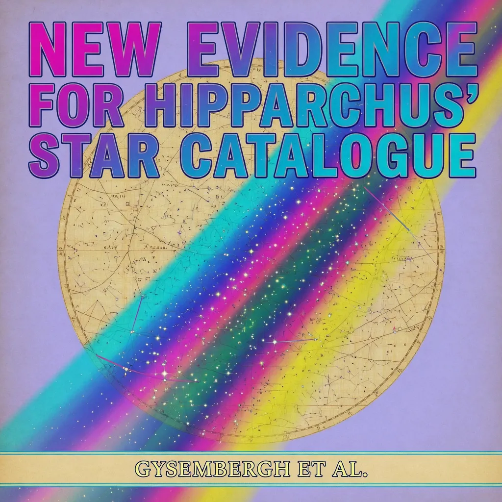 Cover art for a paper on Hipparchus’ star catalogue