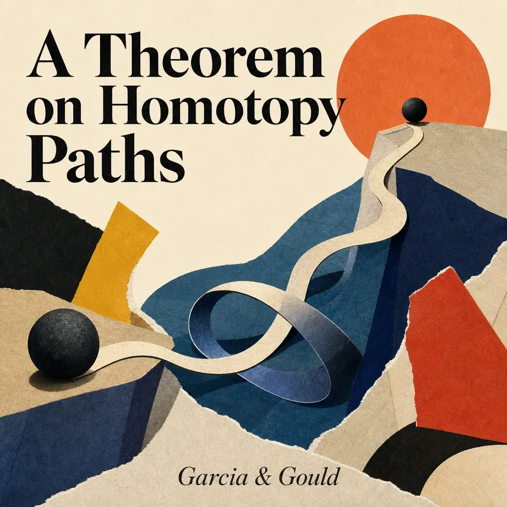 Cover art for a mathematics paper on homotopy paths