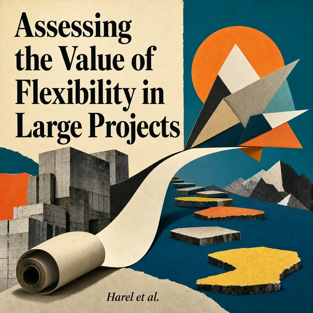 Cover art for a paper on the value of flexibility in large projects
