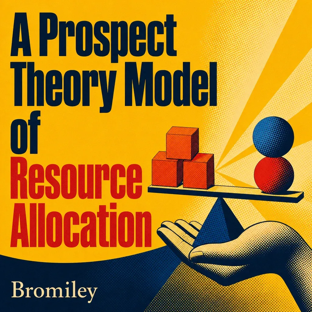 Cover art for a paper on a prospect theory model of resource allocation