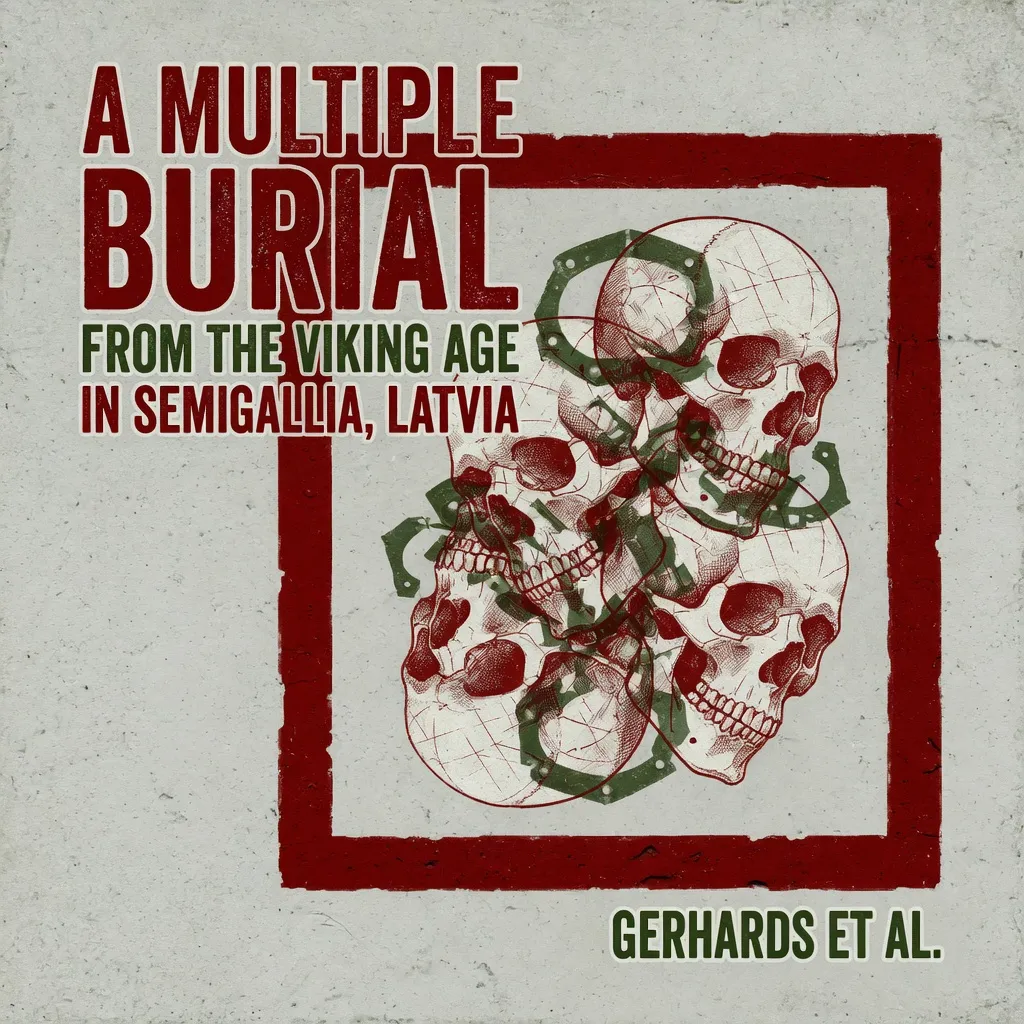 Cover art for a paper on a Viking burial